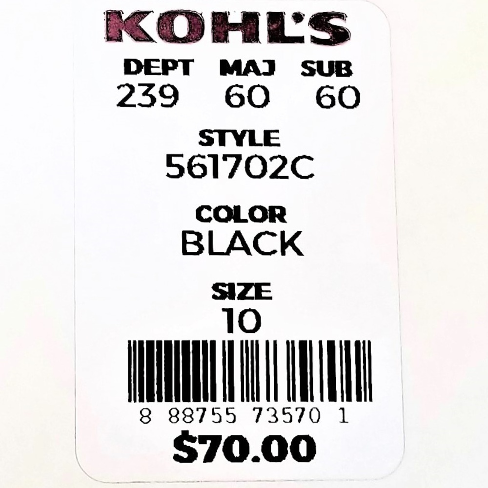 Converse Sneakers High Top Black Womans 5 NEW - Picture 8 of 8